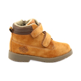 Bottines en bois avec Velcro American Club GC43 camel brun