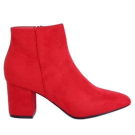 Bottes à talons rouges Q1AX608-1 Rouge