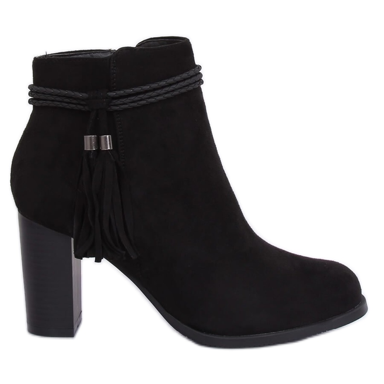 Bottines noires à talons VQ-31 Noir le noir