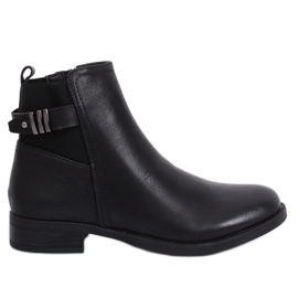 Bottines Jodhpur noires pour femmes 1304 Noir le noir