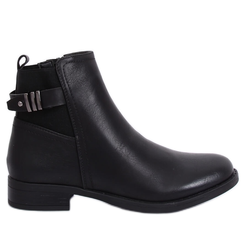 Bottines Jodhpur noires pour femmes 1304 Noir le noir