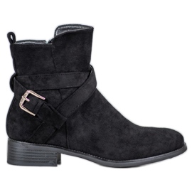 Filippo Bottines en daim le noir