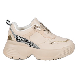 Baskets VICES beiges
