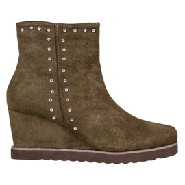 Kylie Bottines vertes sur un coin