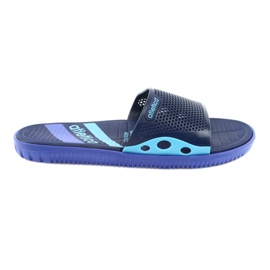 Chaussons noirs pour homme bleu marine pour la piscine de l'Atletico