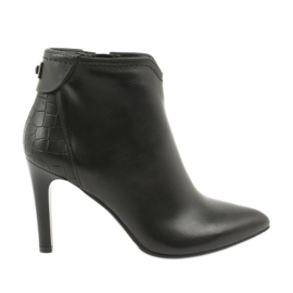 Bottes sur un talon plus épais noir Kaniowski le noir Bottes sur un talon plus épais noir Kaniowski le noir