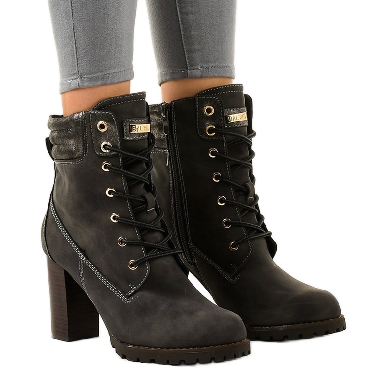 Bottes hautes grises sur le poteau 878-GA Bottes hautes grises sur le poteau 878-GA