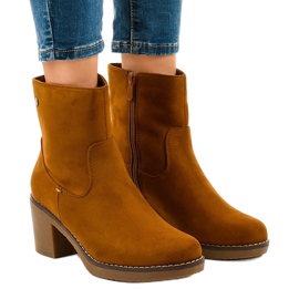Escarpins en daim marron 8B852 brun