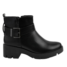 Bottines plates DGLJ-1 noires le noir
