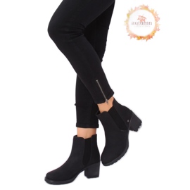 Bottines Chelsea noires, noir L2065 Noir