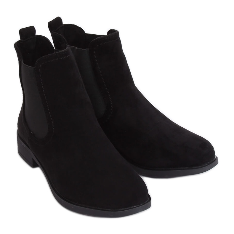 Bottines Jodhpur noires B-6856 Noir le noir