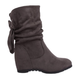 Bottes compensées grises H8120 Gris