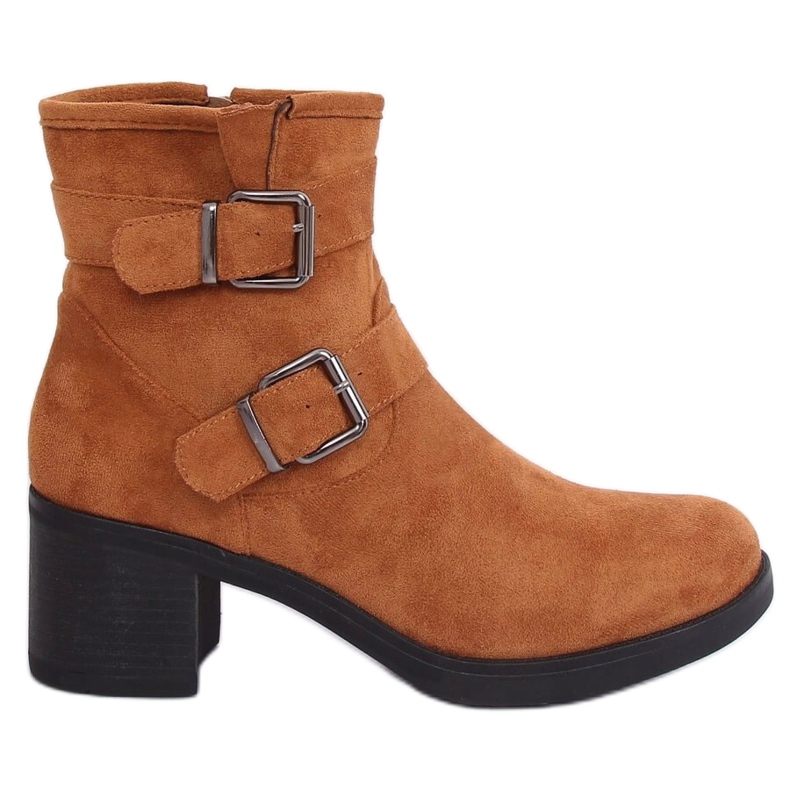 Camel TX-1815 Bottes à talons larges Camel brun
