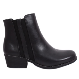 Bottines Jodhpur noires, noir 6391 Noir le noir