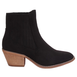MW-8M8-1 Bottes de cowboy noires le noir