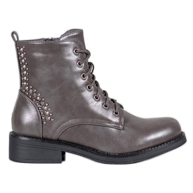 SHELOVET Bottes Avec Strass gris