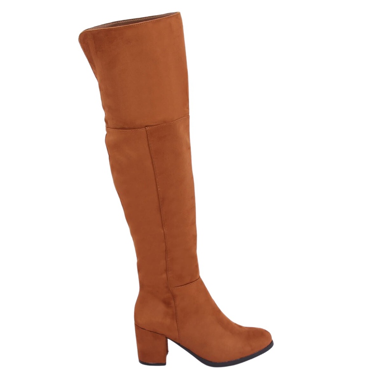 Bottines à talons camel 8B965 Camel brun