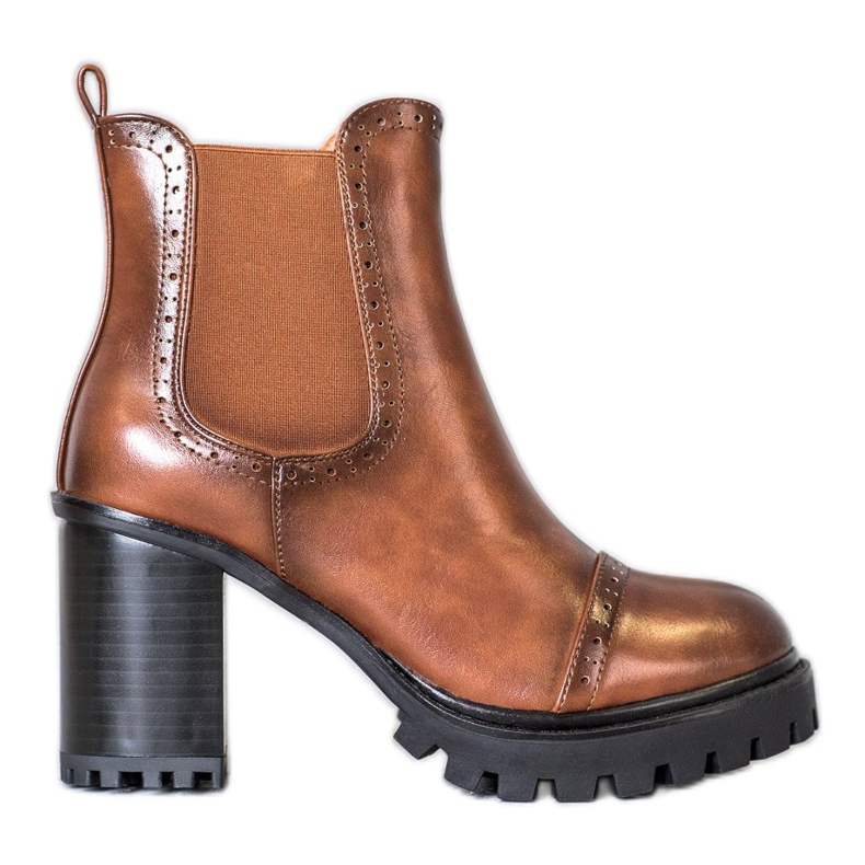 Seastar Bottes à enfiler sur la plate-forme brun Seastar Bottes à enfiler sur la plate-forme brun