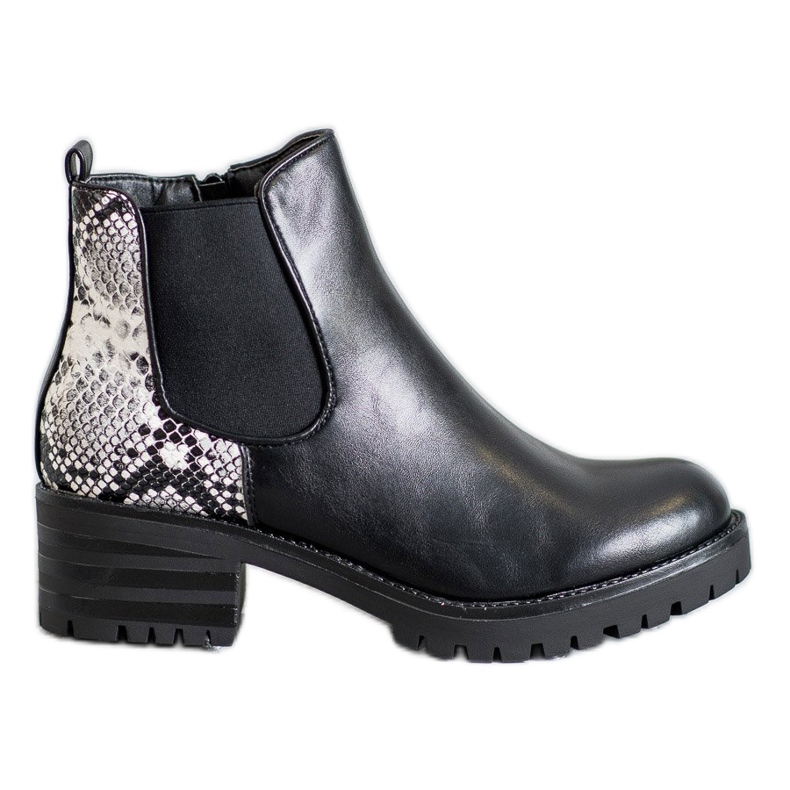 Seastar Bottines Chelsea à Motif le noir