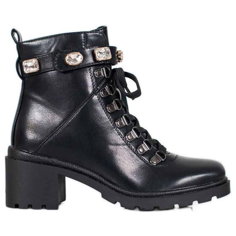 Seastar Bottes à lacets à la mode le noir