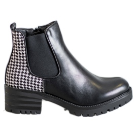 Seastar Bottines Chelsea à Motif blanc noir