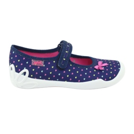 Chaussures pour enfants Befado 114Y372 bleu marine rose