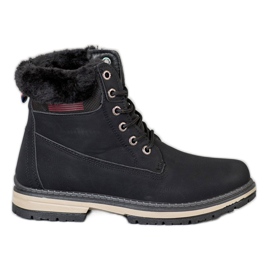 SHELOVET Bottes de randonnée avec fourrure noir