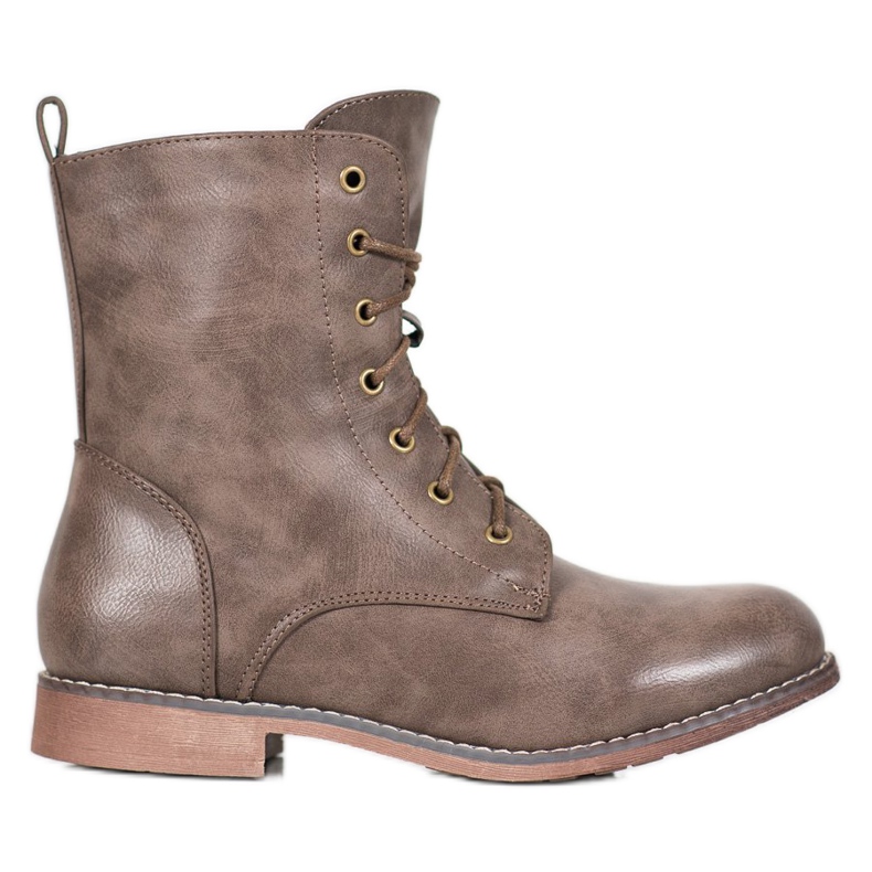 Super Me Bottes hautes en cuir écologique brun Super Me Bottes hautes en cuir écologique brun