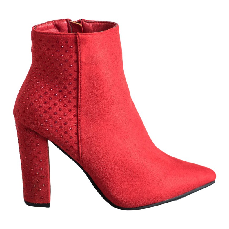 Seastar Bottines En Daim Avec Oxyde De Zirconium rouge
