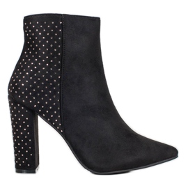 Seastar Bottines En Daim Avec Oxyde De Zirconium noir