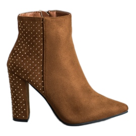 Seastar Bottines En Daim Avec Oxyde De Zirconium brun