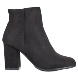 Marquiz Bottines en daim noir le noir