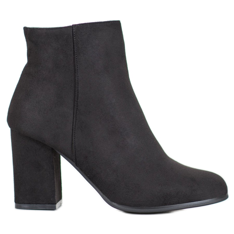 Marquiz Bottines en daim noir le noir