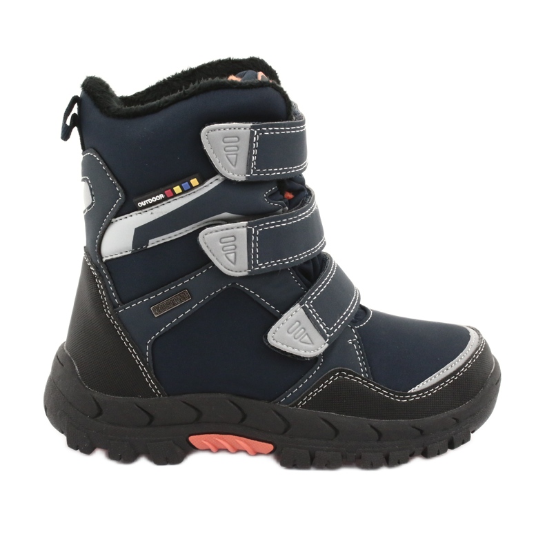 American Club Bottes avec une membrane américaine RL32 bleu marin orange