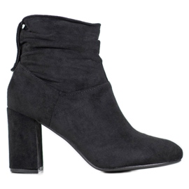 SHELOVET Bottines classiques à talons hauts le noir