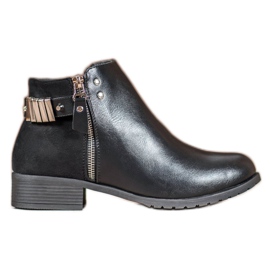 Queen Vivi Bottes élégantes pour femmes noir