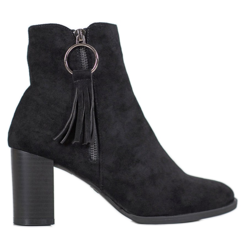 Filippo Bottes en daim élégantes le noir