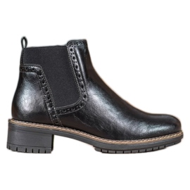 Filippo Bottines en cuir écologique noir