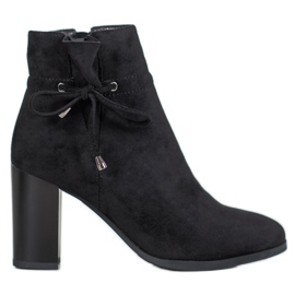 Goodin Bottes Avec Noeud le noir