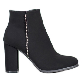 Seastar Bottes mates avec zircone cubique le noir