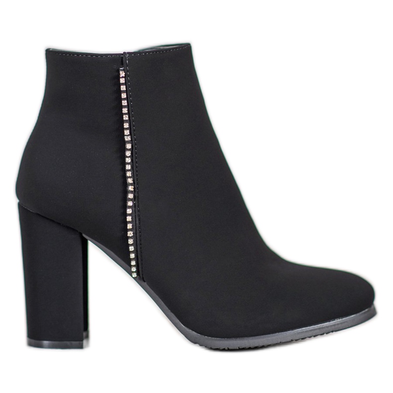 Seastar Bottes mates avec zircone cubique le noir