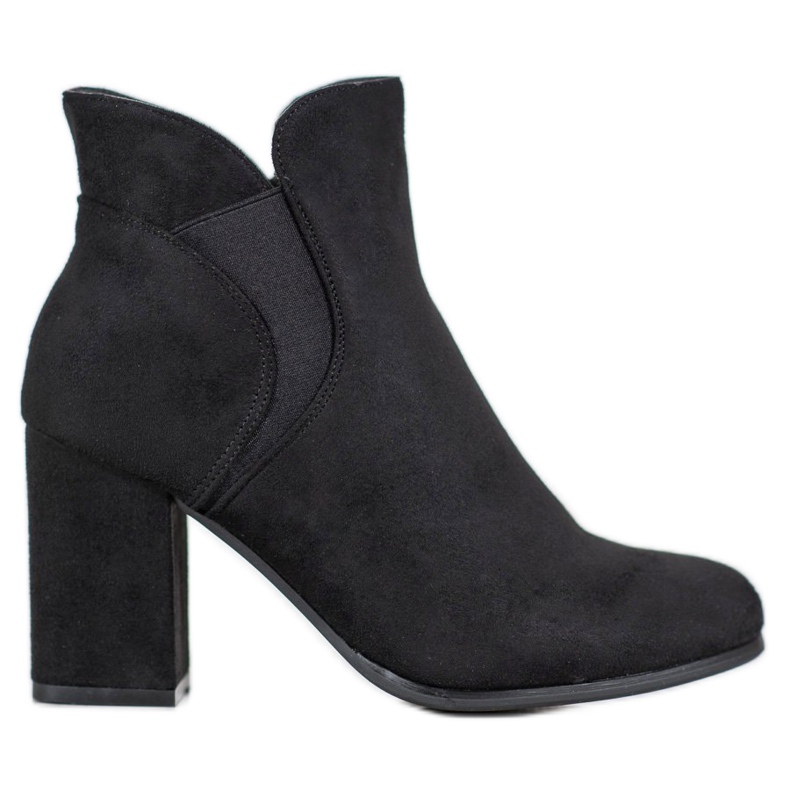Marquiz Bottines en daim à enfiler le noir