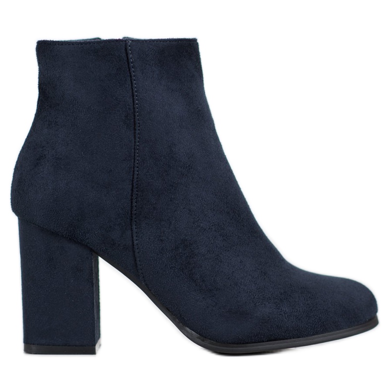 Marquiz Bottines en daim bleu marine