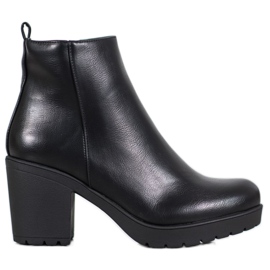 SHELOVET Bottes sur la plate-forme noir
