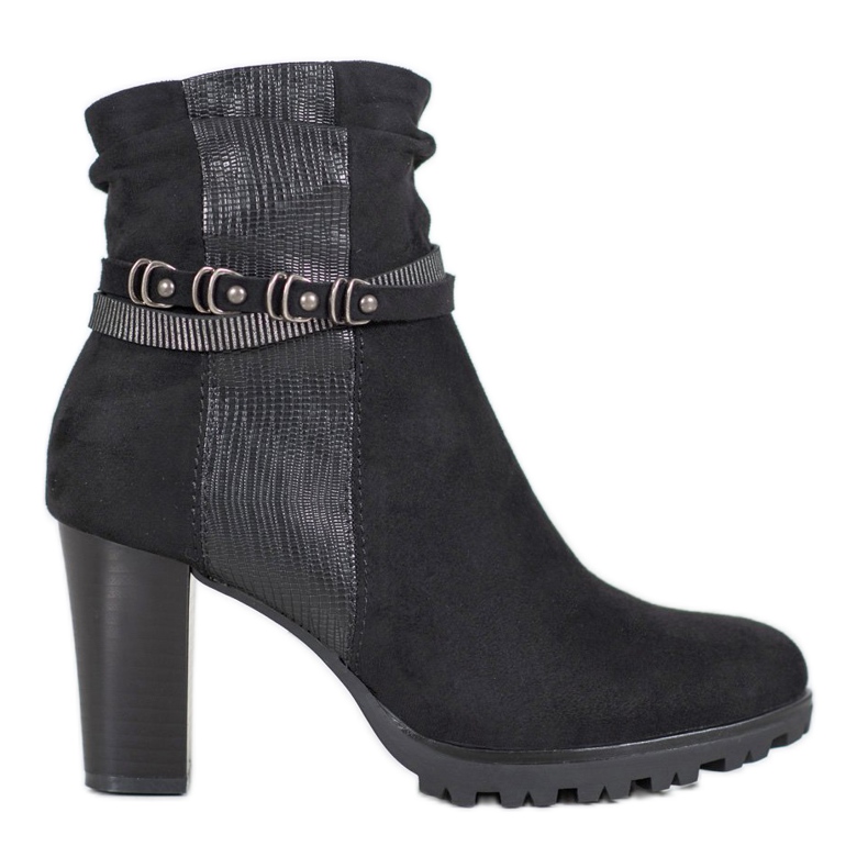 Super Mode Bottes sur un poteau le noir