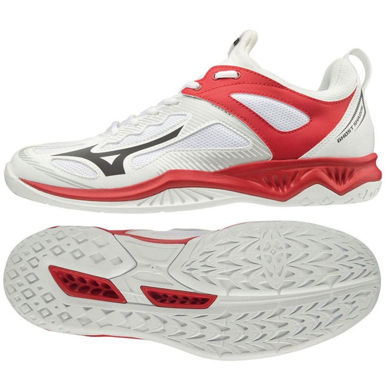 Chaussures d'intérieur Mizuno Ghost Shadow M X1GA198008 blanche blanche