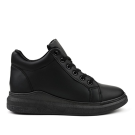 Baskets isolées noires TL133-1 le noir
