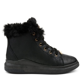 Baskets isolées noires TL135-1