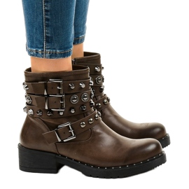 Bottes isolées marron 77-8 vert Bottes isolées marron 77-8 vert