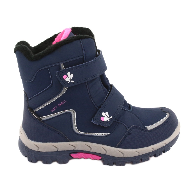 American Club Bottes à membrane américaines HL26 bleu marin rose